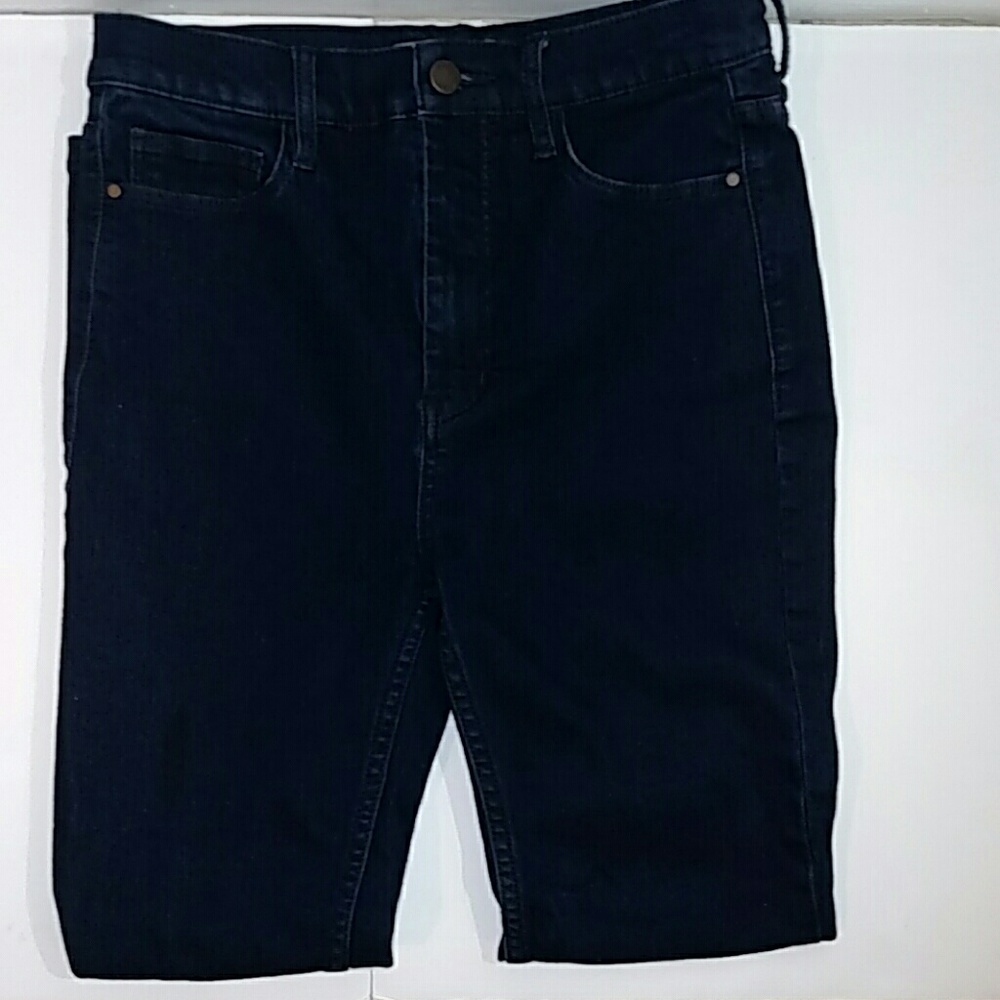 Free people dark denim skinny jeans high wasted